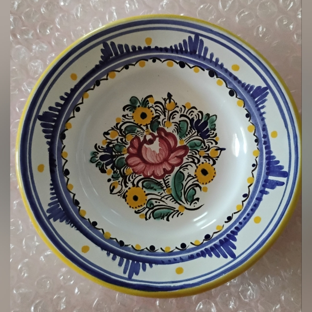Czech pottery ...Slovakia  Small Wall Plate/Dish- Multicolor